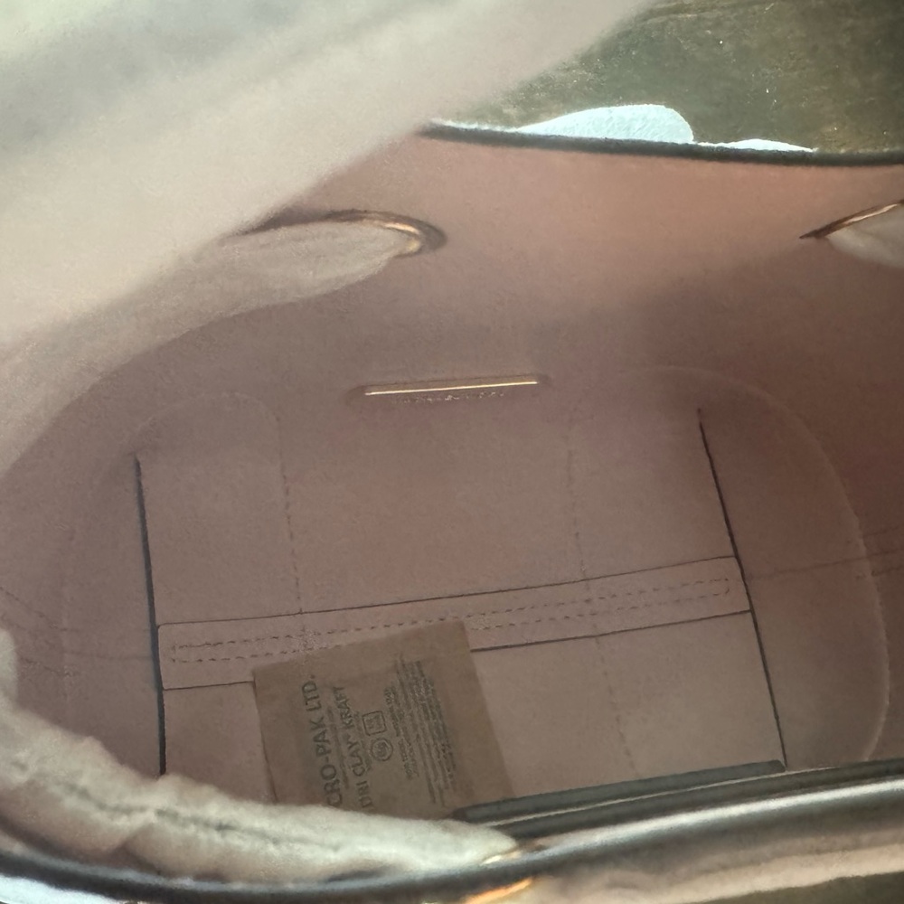 Michael Kors Brown and Pink Shoulder Bag with Monogram Design - Picture 4 of 6
